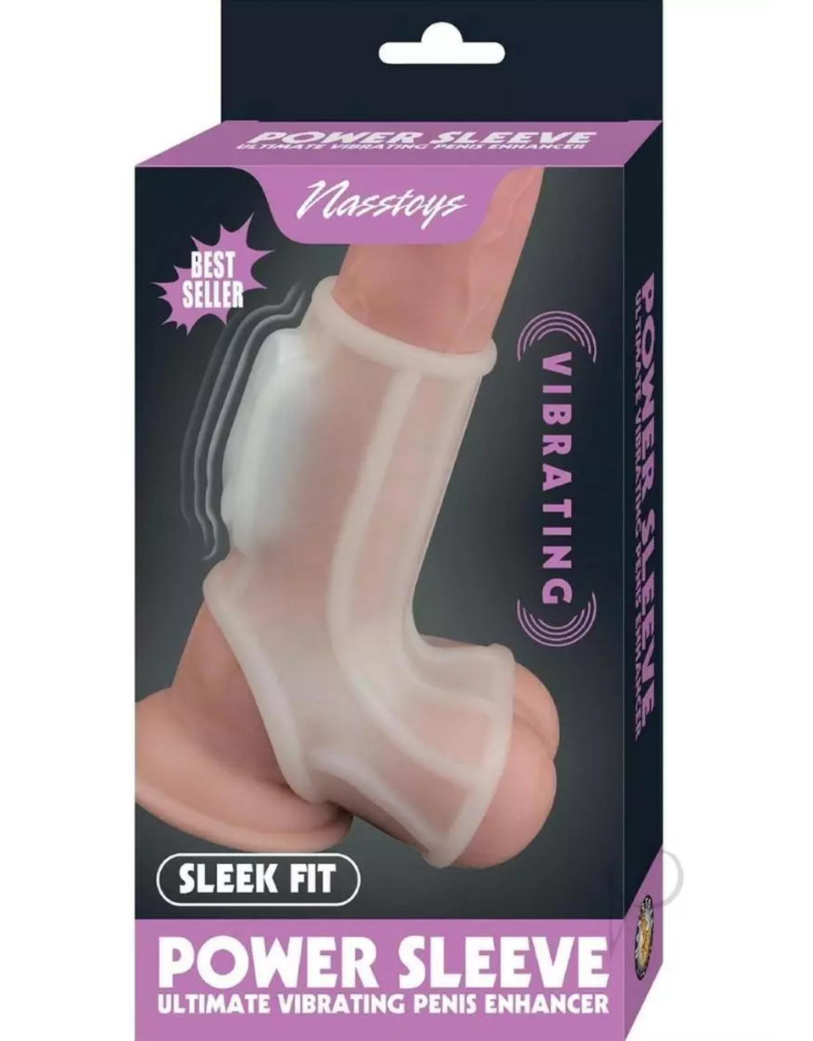 Nasstoys Vibrating Power Sleeve Sleek Fit -White