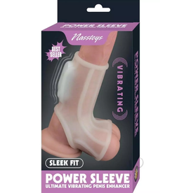 Nasstoys Vibrating Power Sleeve Sleek Fit -White