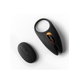 Svakom Svakom Winni 2 Silicone App Compatible Cock Ring with Remote Control - Black/Gold