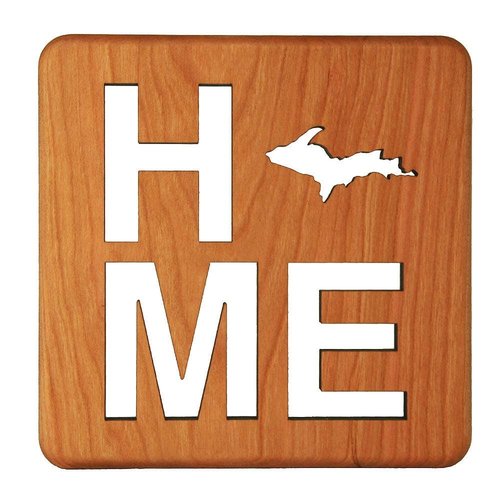 Wooden Home UP Trivet Wooden Home UP Trivet