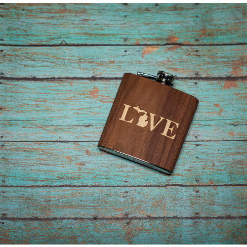Wooden Flask Love Wooden Flask Love