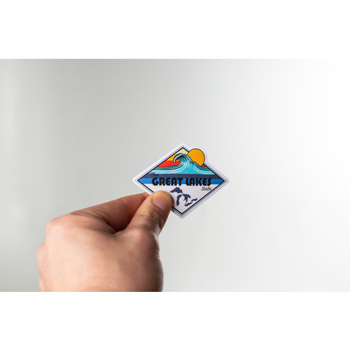 Waterproof Sticker - Great Lakes State - SMALL Waterproof Sticker - Great Lakes State - SMALL