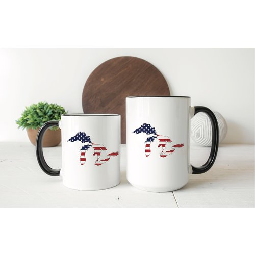 America Flag Great Lakes Mug America Flag Great Lakes Mug