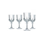 Eclat Cristal D'Arques Longchamp Wine Glasses, Set of 4, 5.75oz