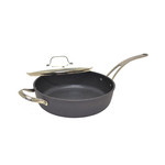 Gourmet by Starfrit The Rock Frying Pan with lid, 11" Induction