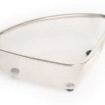 P!zazz In-Sink Triangular Strainer Basket, Stainless Steel