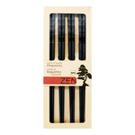 Danesco Zen Cuisine Black Plastic Chopsticks, 4 Pair