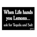 Grimm When Life Hands you Lemons ask for Tequila and Salt Fridge Magnet