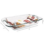 Pyrex Easy Grab Glass Roasting and Baking Dish, 3qt