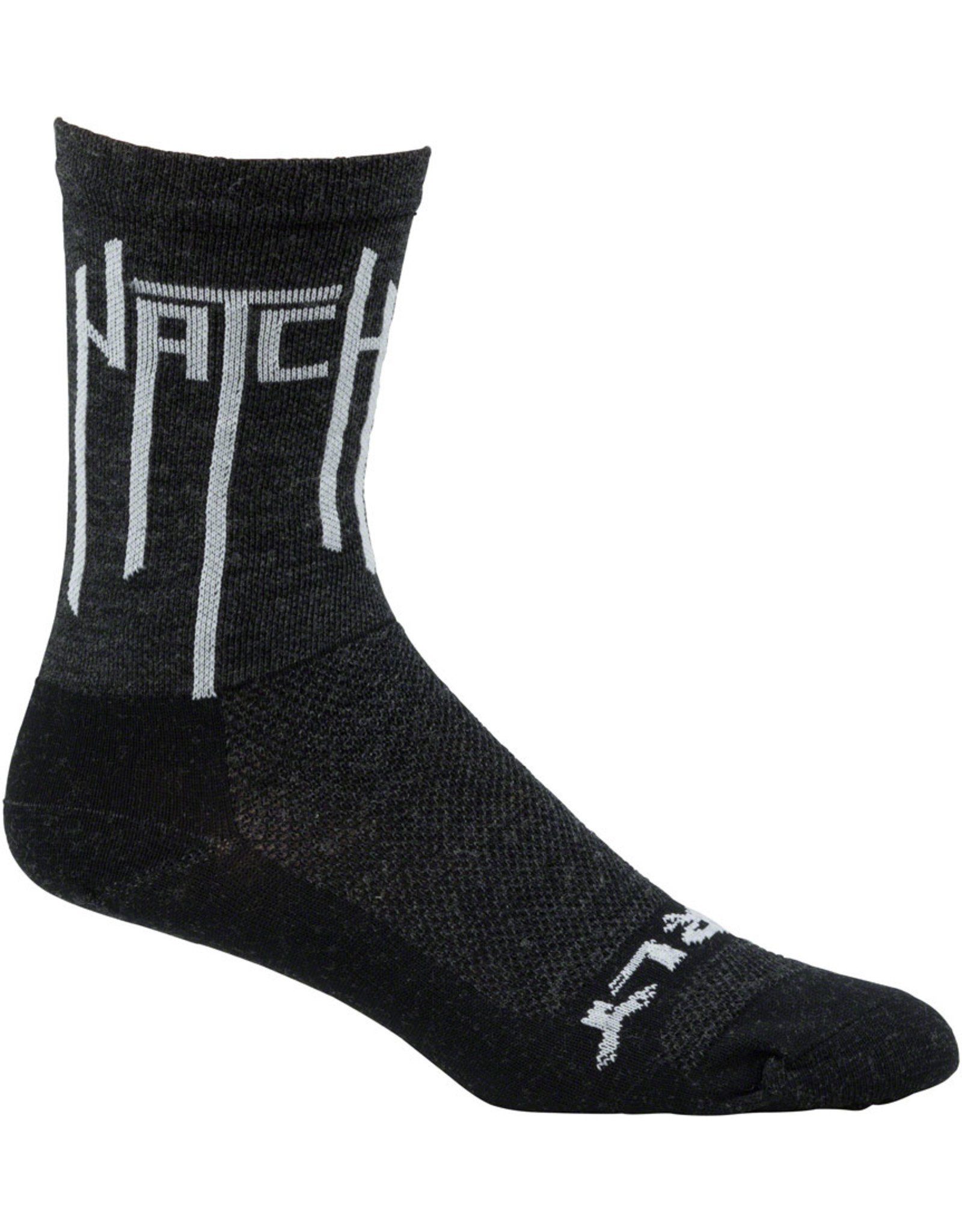 Surly Surly Natch Wool Socks - 5 inch, Black/White