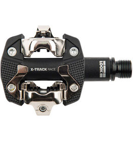 LOOK X-TRACK RACE Pedals - Dual Sided Clipless, Chromoly, 9/16", Black