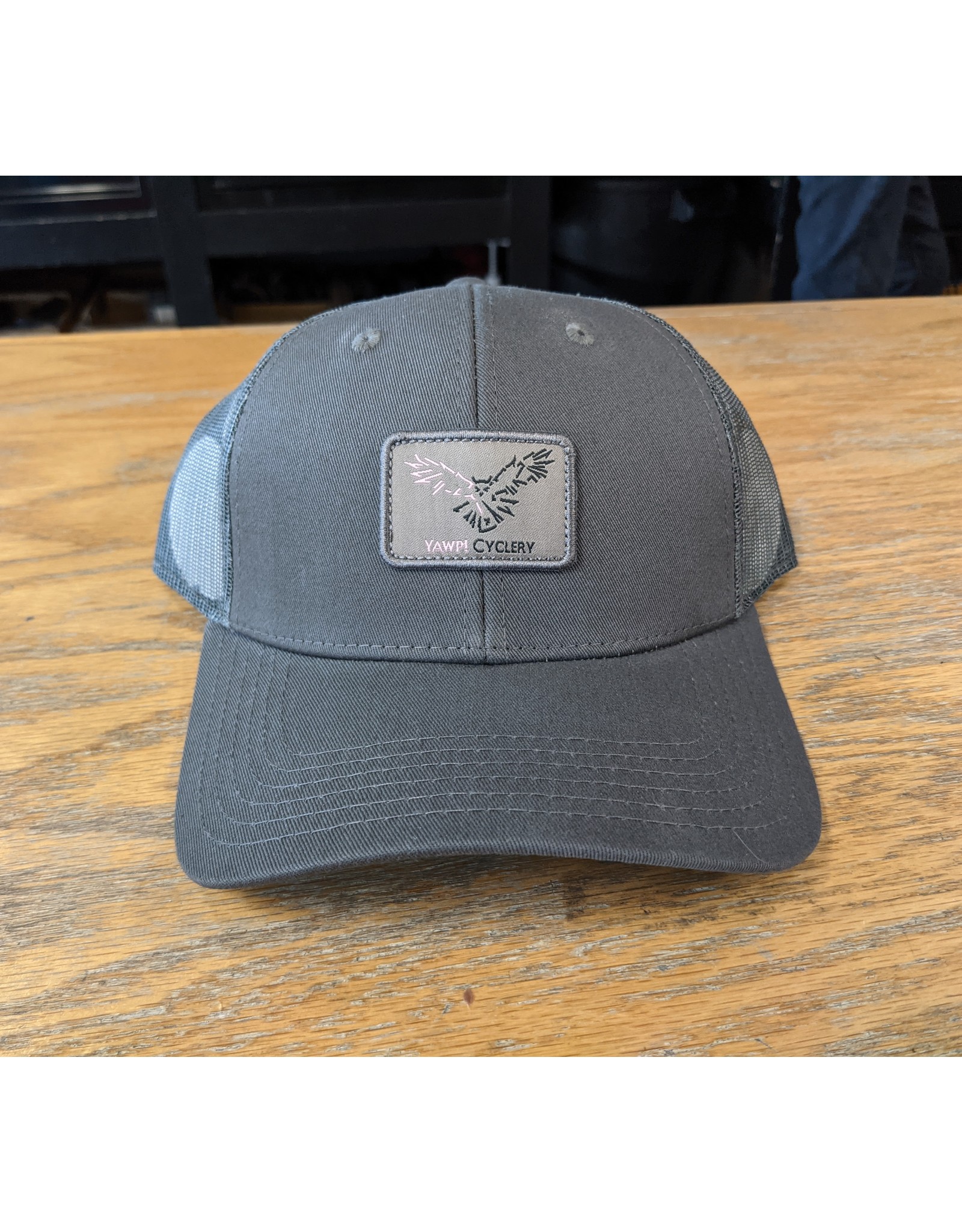 Yawp! Cyclery Custom Owl Trucker Hat