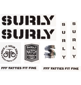 Surly Overspray Decal Set - Black