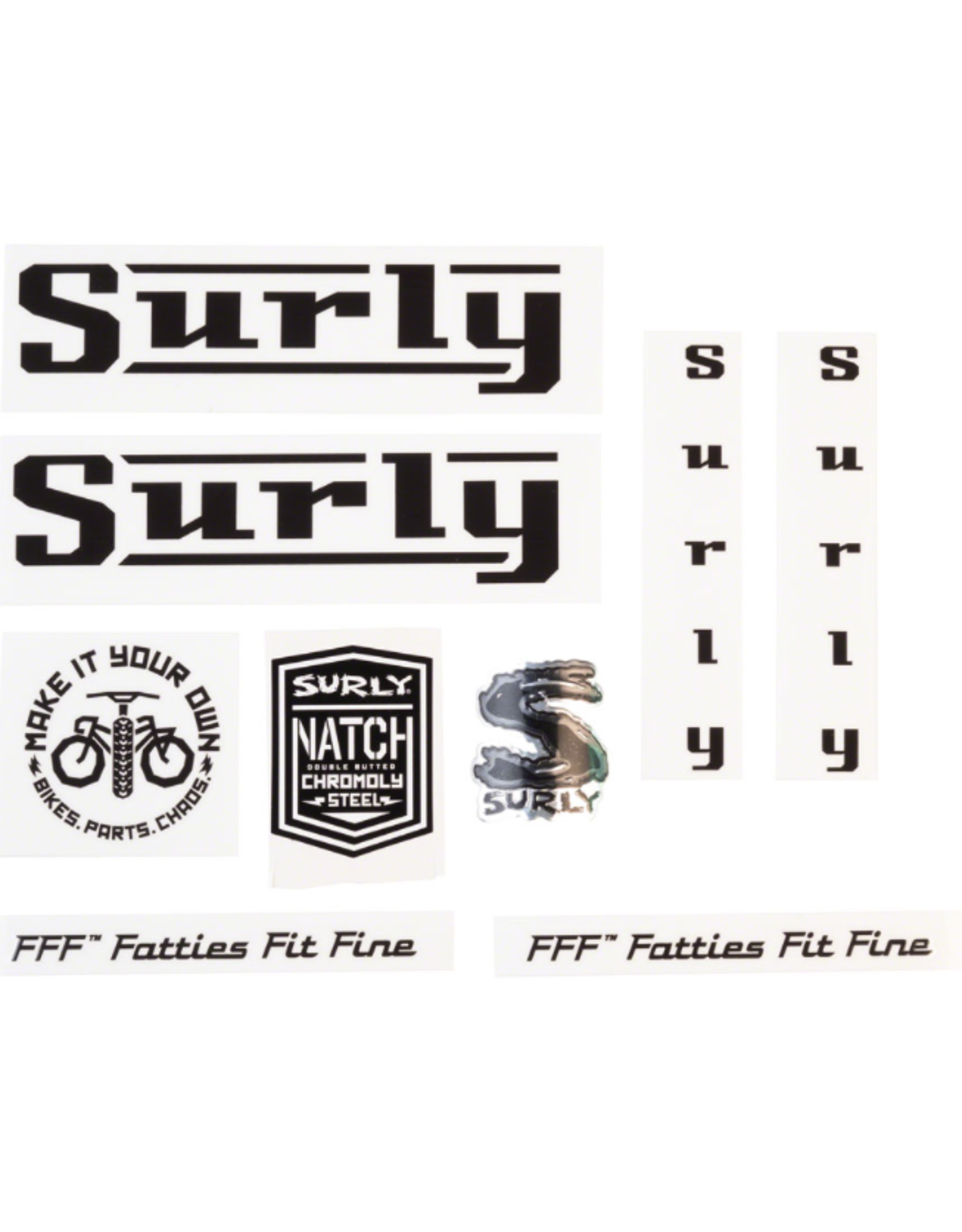 Surly Pacer Decal Set - Black