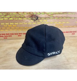 Surly Surly Wool Cycling Cap: Black~ SM/MD