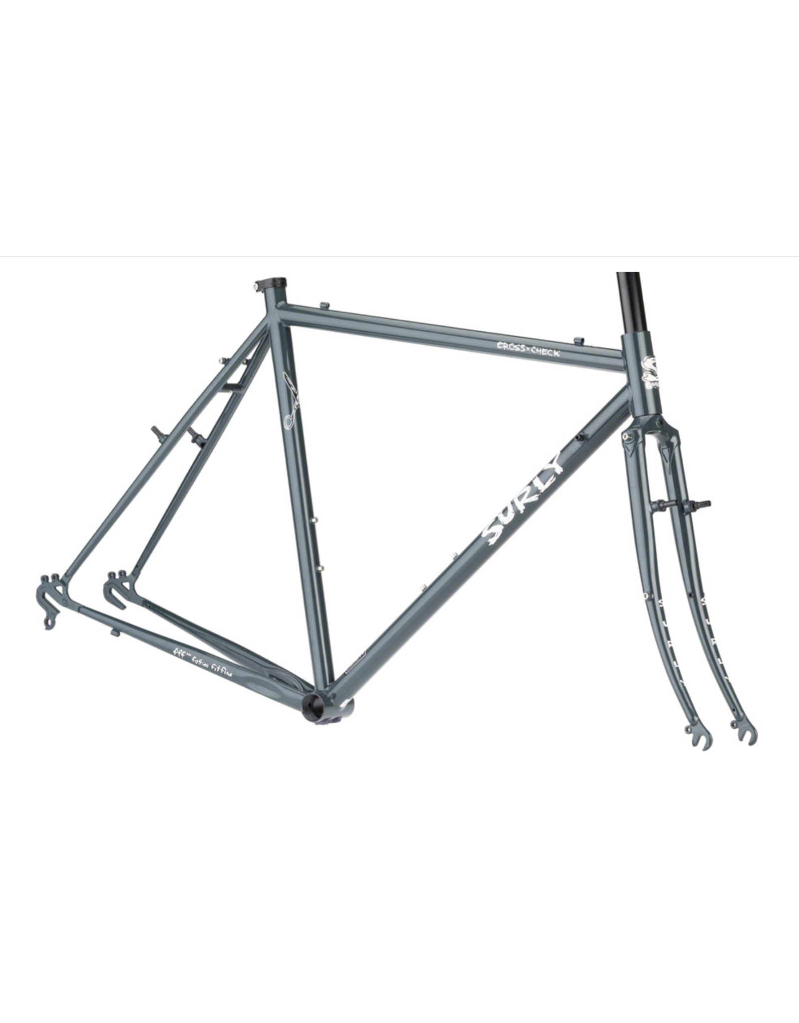 Surly Surly Cross-Check Frameset - 700c, Steel, BlueGreenGray, 52cm