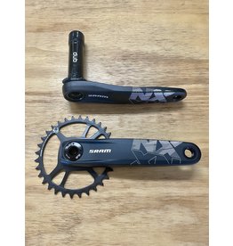 SRAM SRAM NX Eagle DUB 175mm BOOST 148 Crankset with 32t X-Sync 2 Direct Mount Steel Chainring, Black, Bottom Bracket Not Included