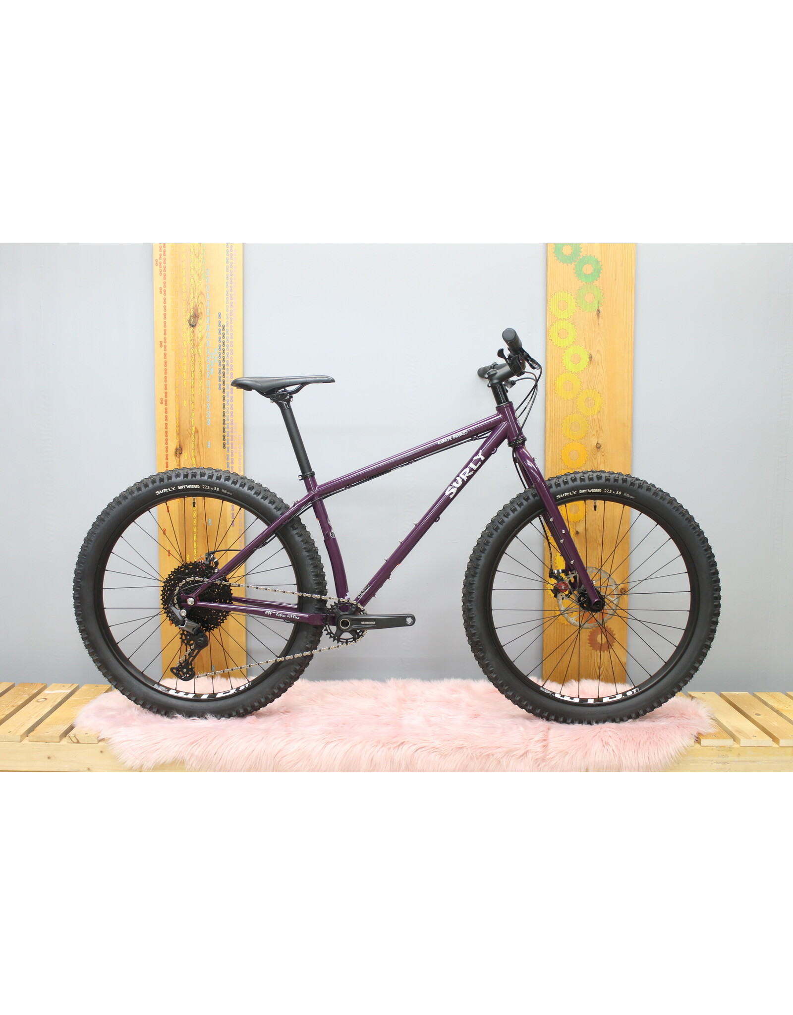 Surly Surly Karate Monkey Rigid Bike - 27.5", Steel, Eggplant Purple, Medium