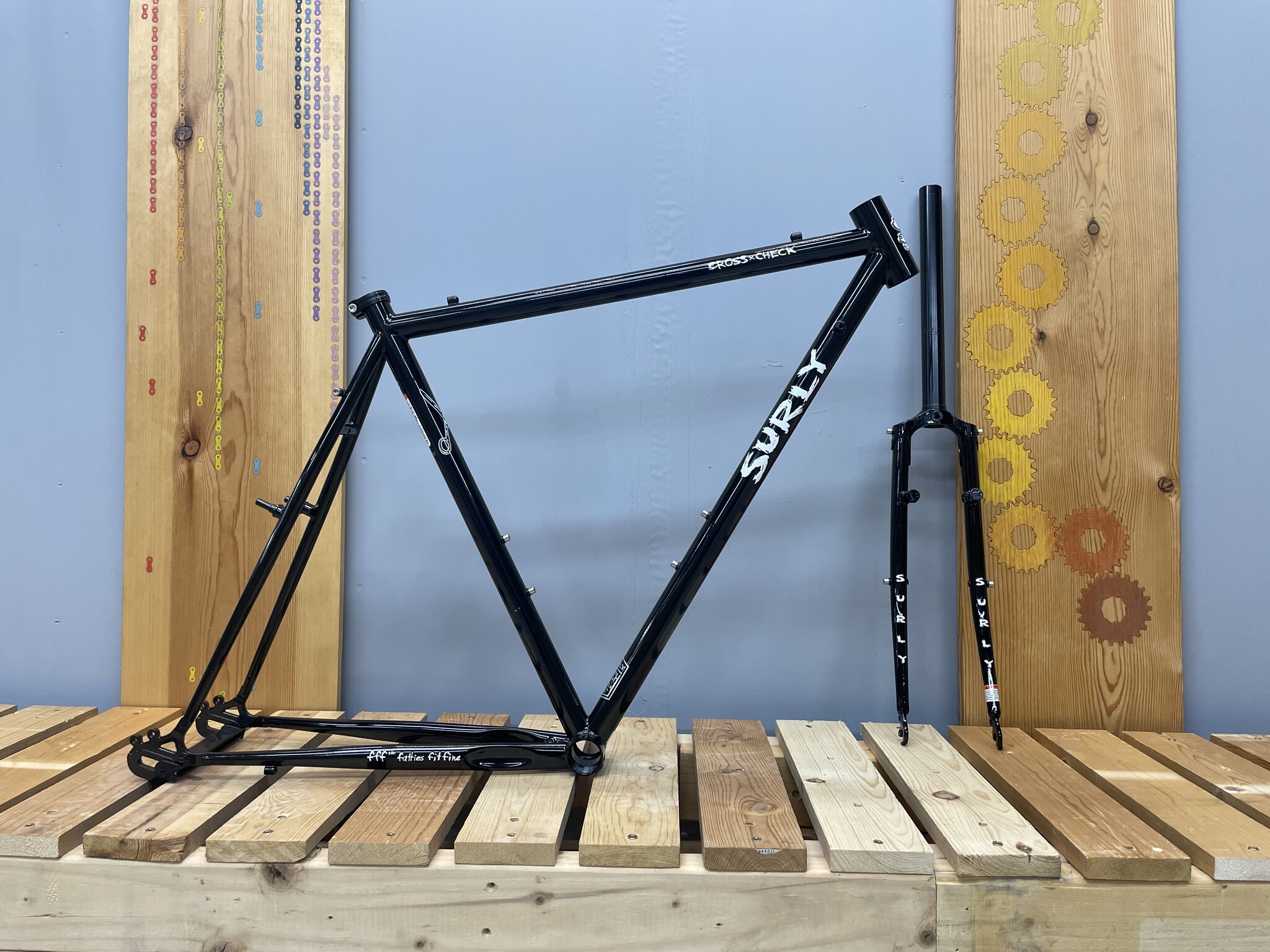 Surly Cross Check 64cm Frameset Black - Yawp Cyclery Surly Cross Check 64cm Frameset Black - Yawp Cyclery
