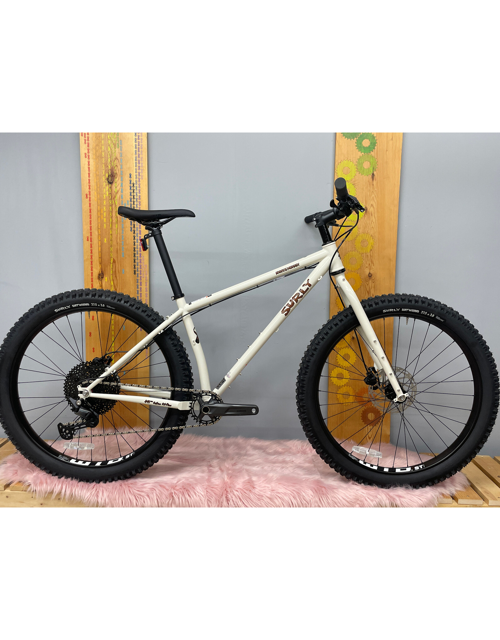 Surly Surly Karate Monkey Bike - 27.5", Steel, Snow Mold White, Medium