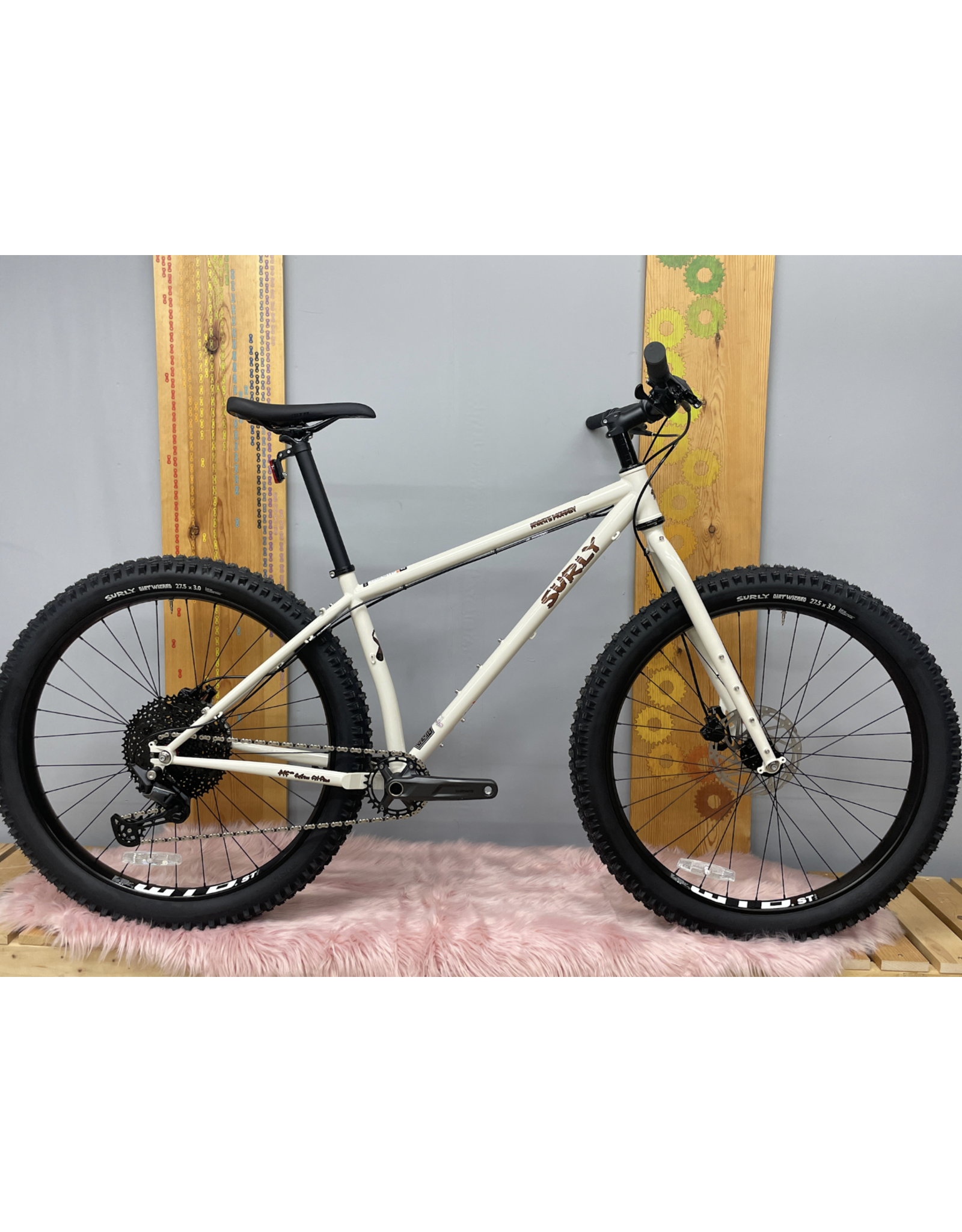 Surly Surly Karate Monkey Bike - 27.5", Steel, Snow Mold White, Large