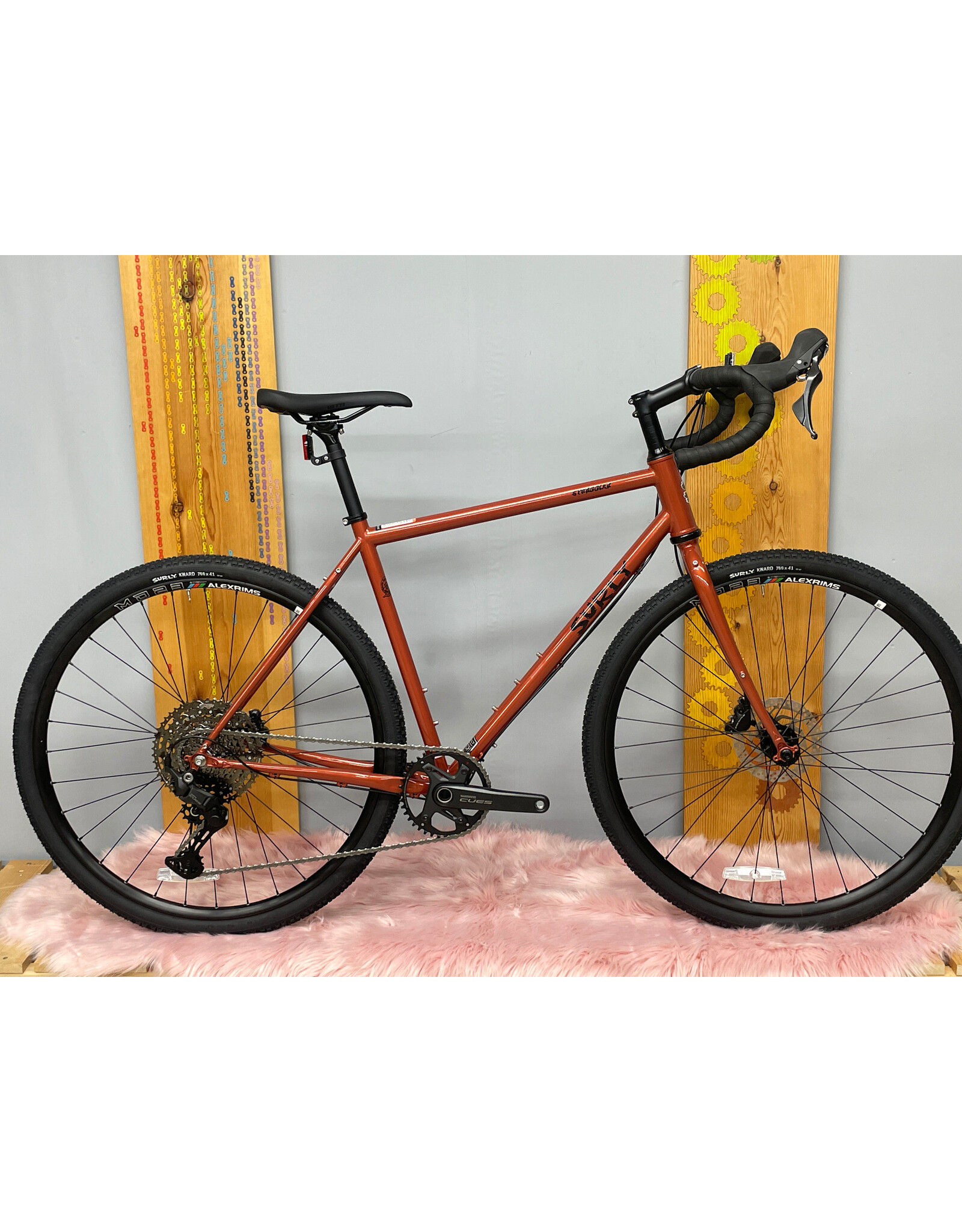 Surly Surly Straggler Bike - 700c, Steel, Cues 1x11, Shaggy Carpet, 56cm