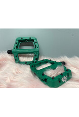 RaceFace Chester Pedals - Platform, Composite, 9/16", Small, Green