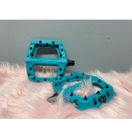 RaceFace Chester Pedals - Platform, Composite, 9/16", Small, Turquoise