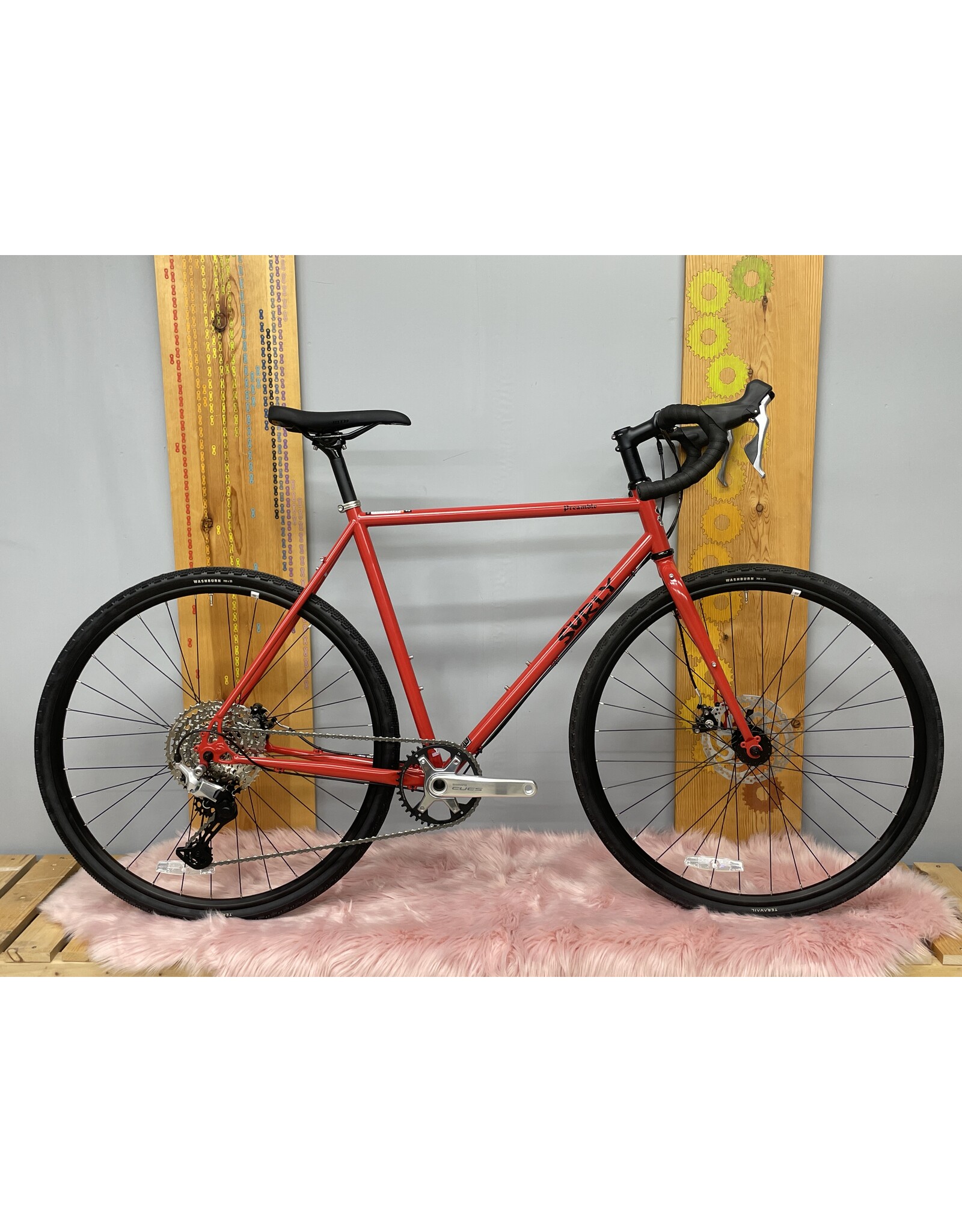 Surly Surly Preamble Drop Bar Bike - 700c, Steel, Red Hot Cheddar, Medium