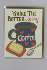 9th Letter Press Butter in Coff Card