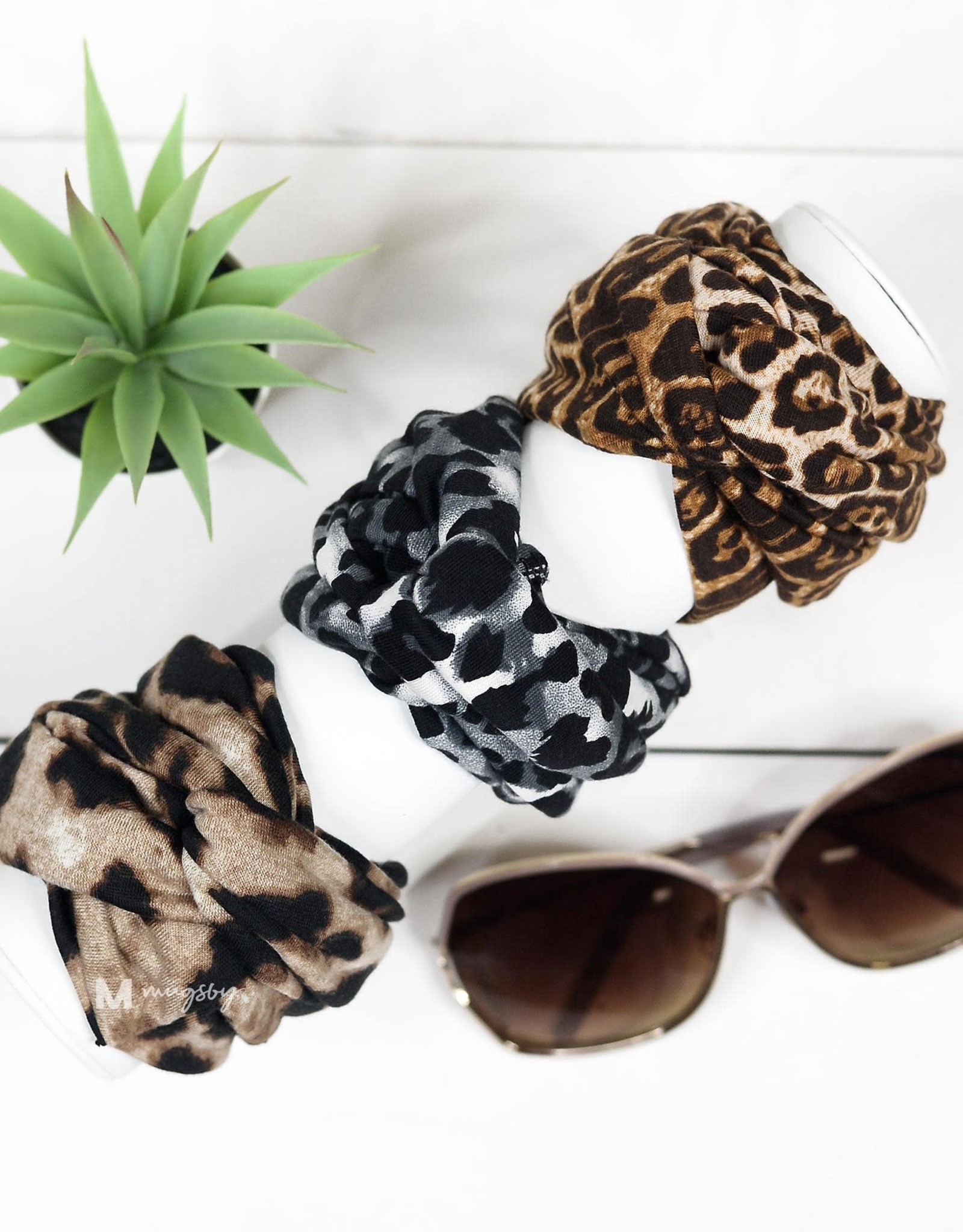 Wink Leopard Headband - Large Print