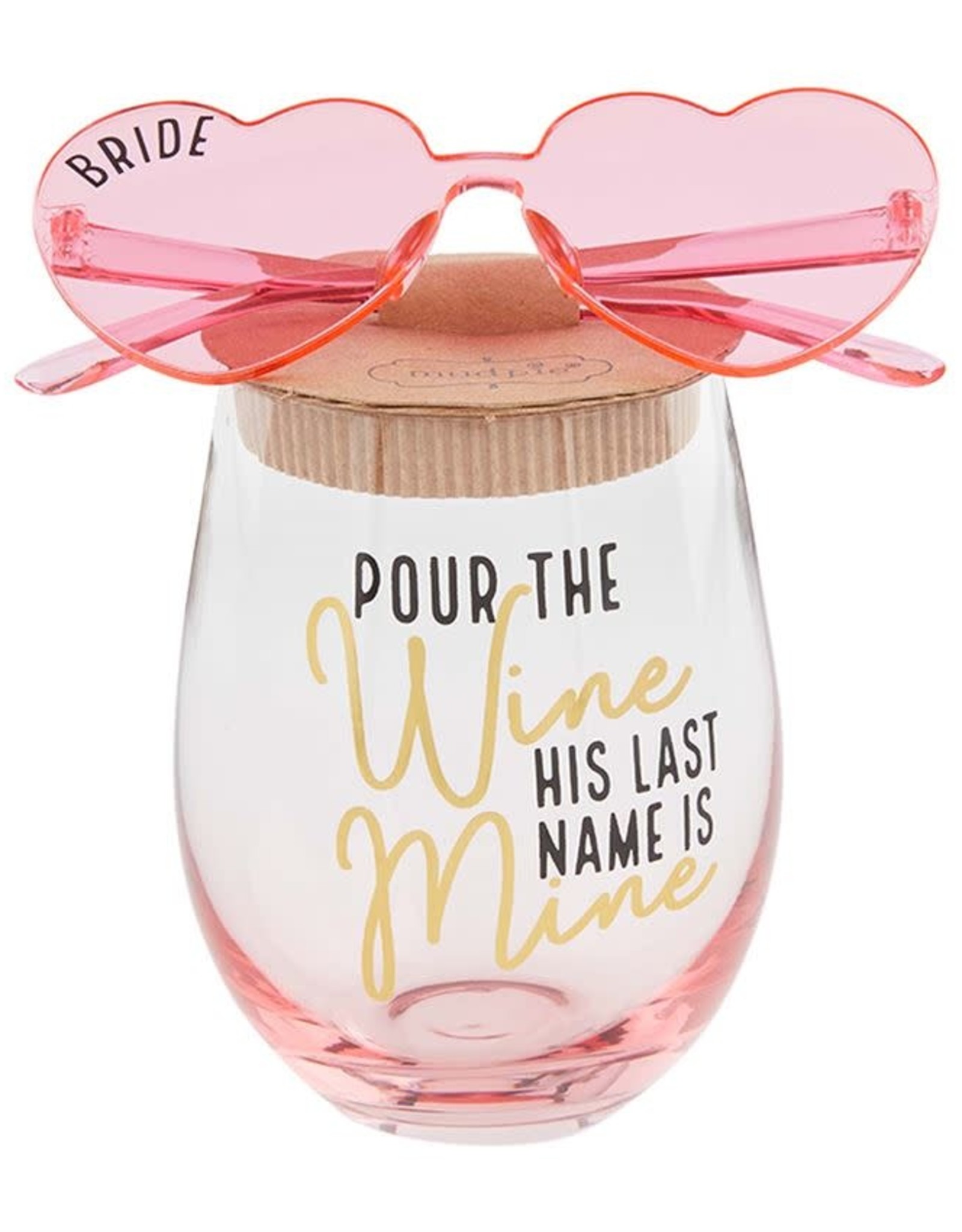 Wink Bride Wine Glass & Sunglass Set