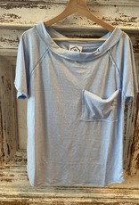 Wink Triblend Knit Shirt-Blue