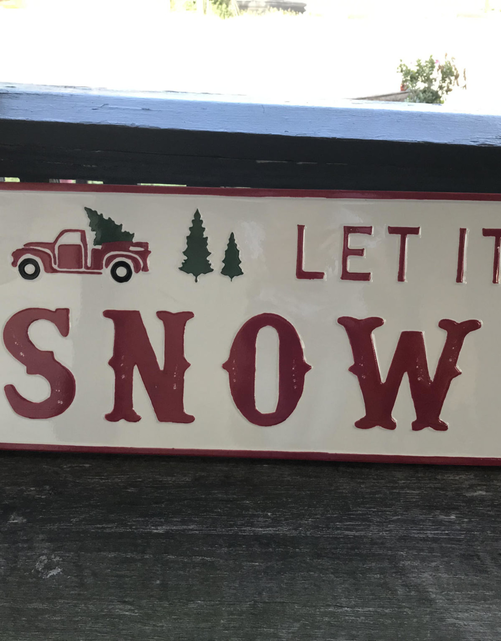 Wink Vintage Vibe Snow Truck Sign