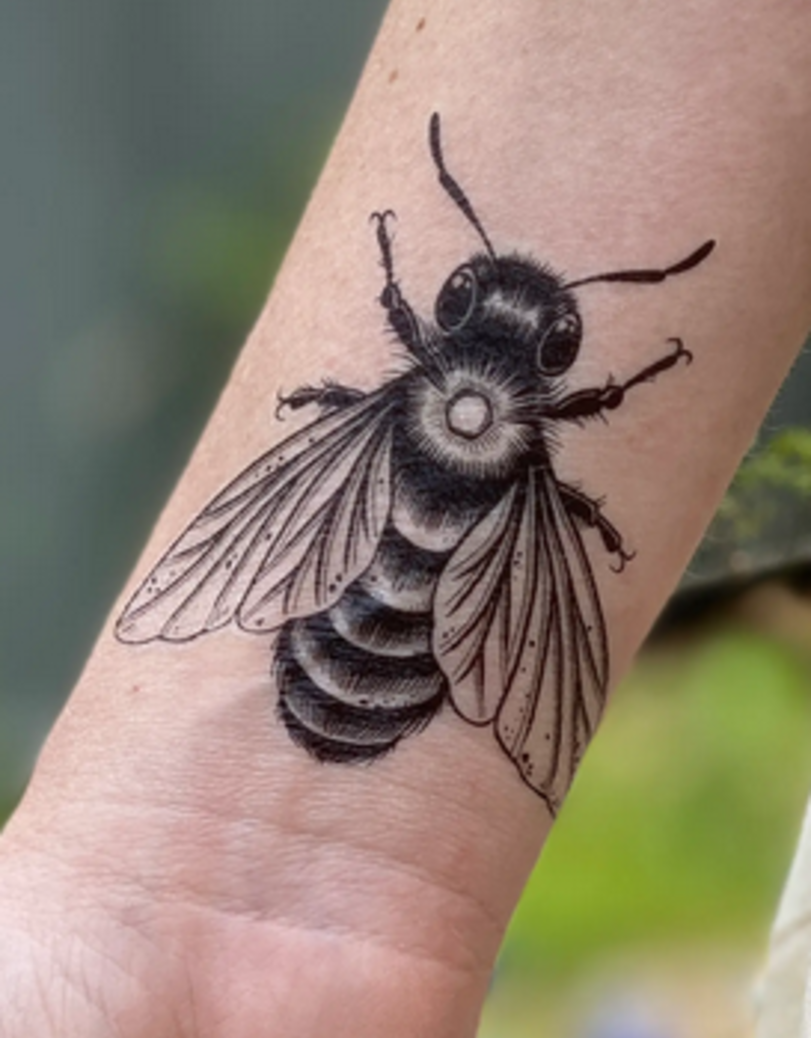 Wink Bee Temporary Tattoo