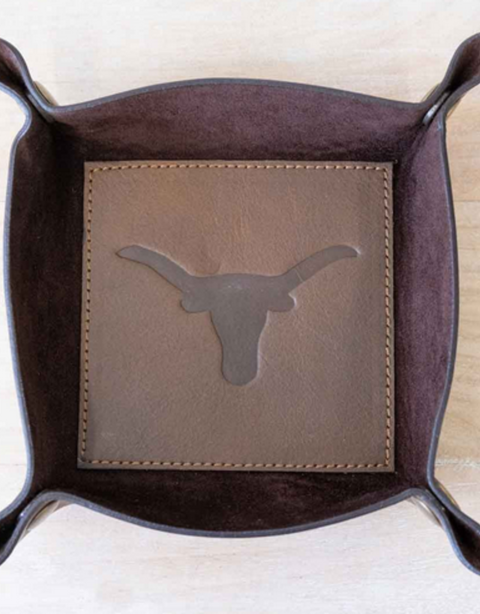 Wink Longhorn Leather Valet Tray