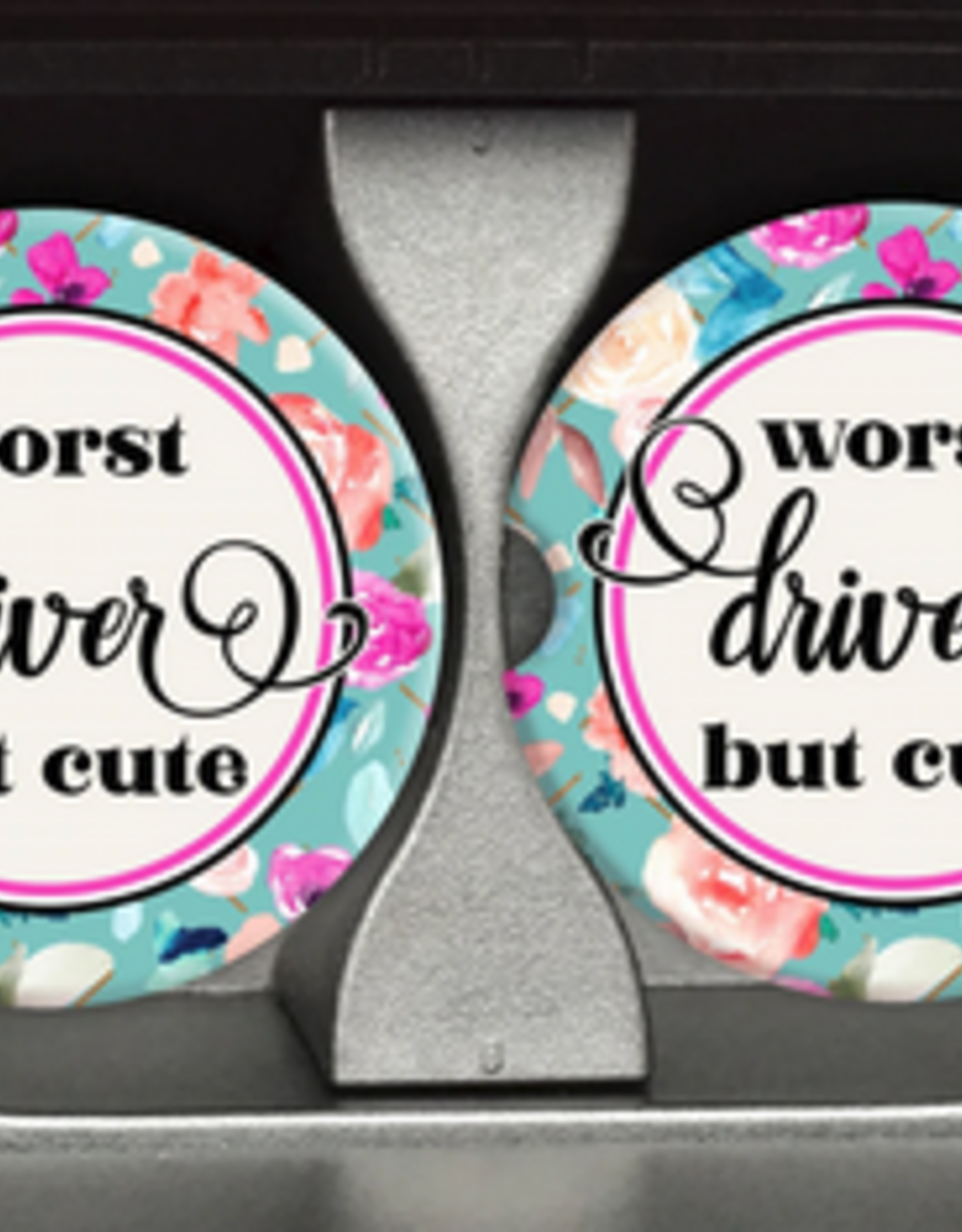 Wink Worst Driver Car Coasters