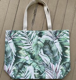 Wink Palm Leaf Canvas Tote