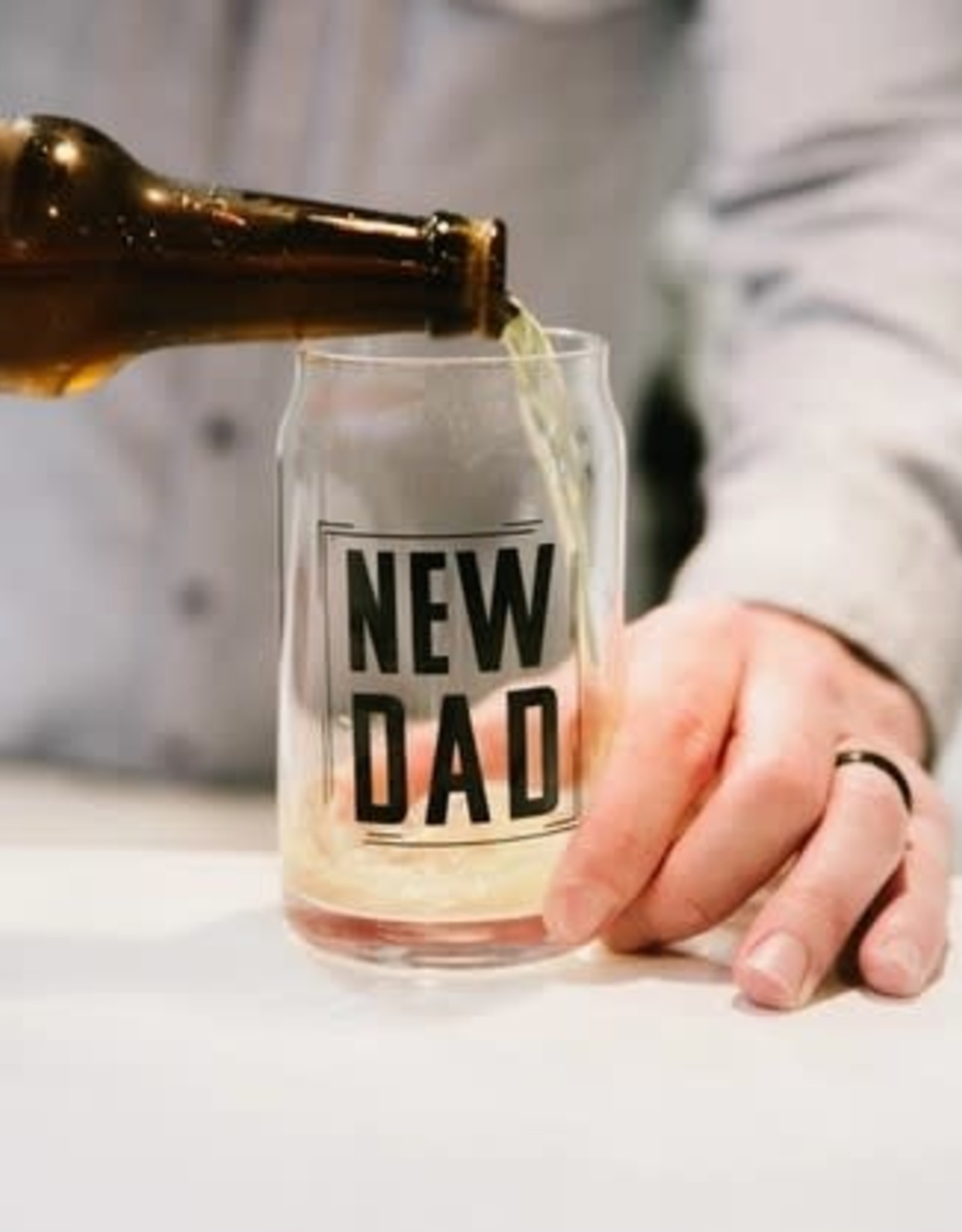 Wink New Dad Beer Glass