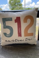 Wink Area Code Pillow-Austin