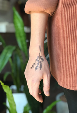 Wink Lavender Twigs Temporary Tattoo