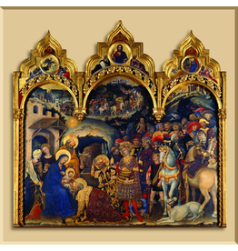 Christmas Card Triptych - Adoration of the Christ Child