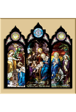 Christmas Card Triptych - Stained Glass