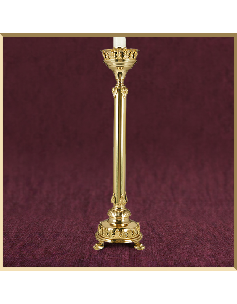 Sudbury Brass Notre Dame Altar Candlestick - 24 Inch