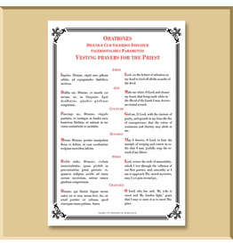 Sacristy Vesting Card