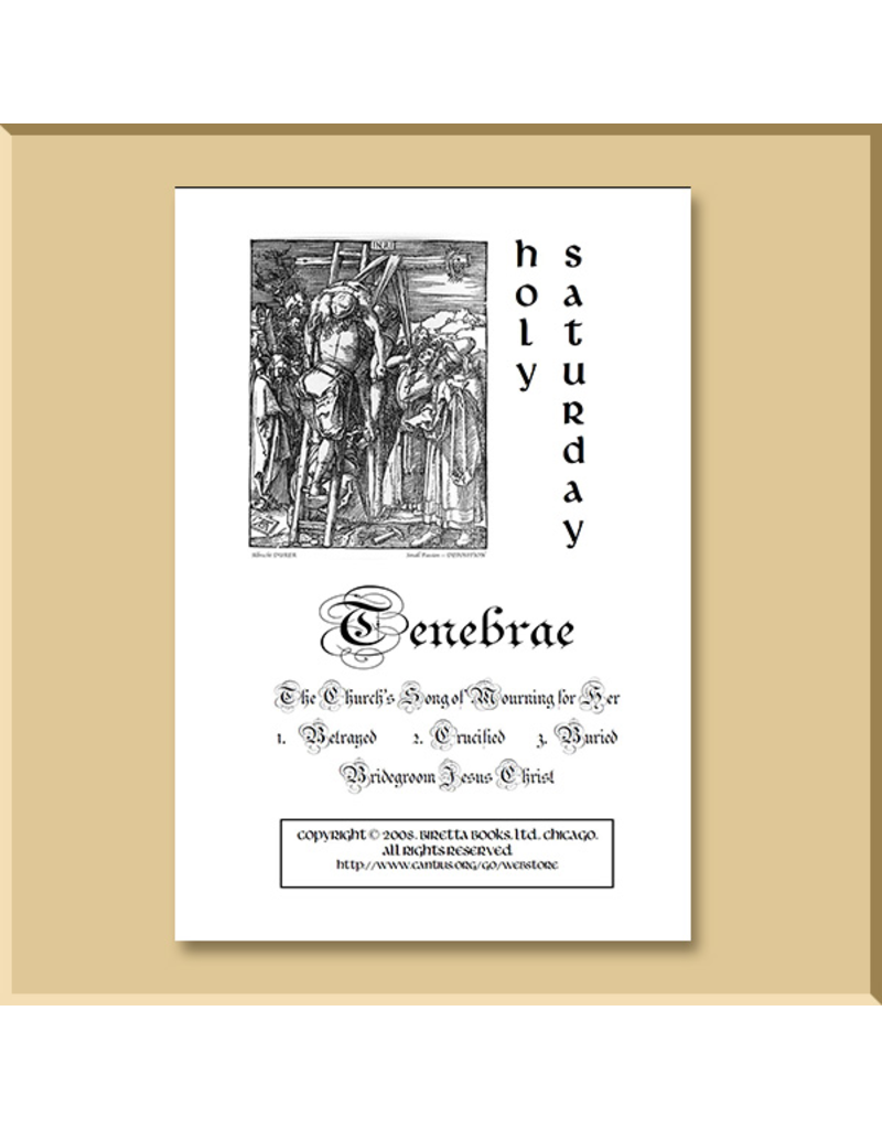 Tenebrae Service Booklet: Holy Saturday