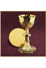 Sudbury Brass Vine Embossed Chalice and Paten