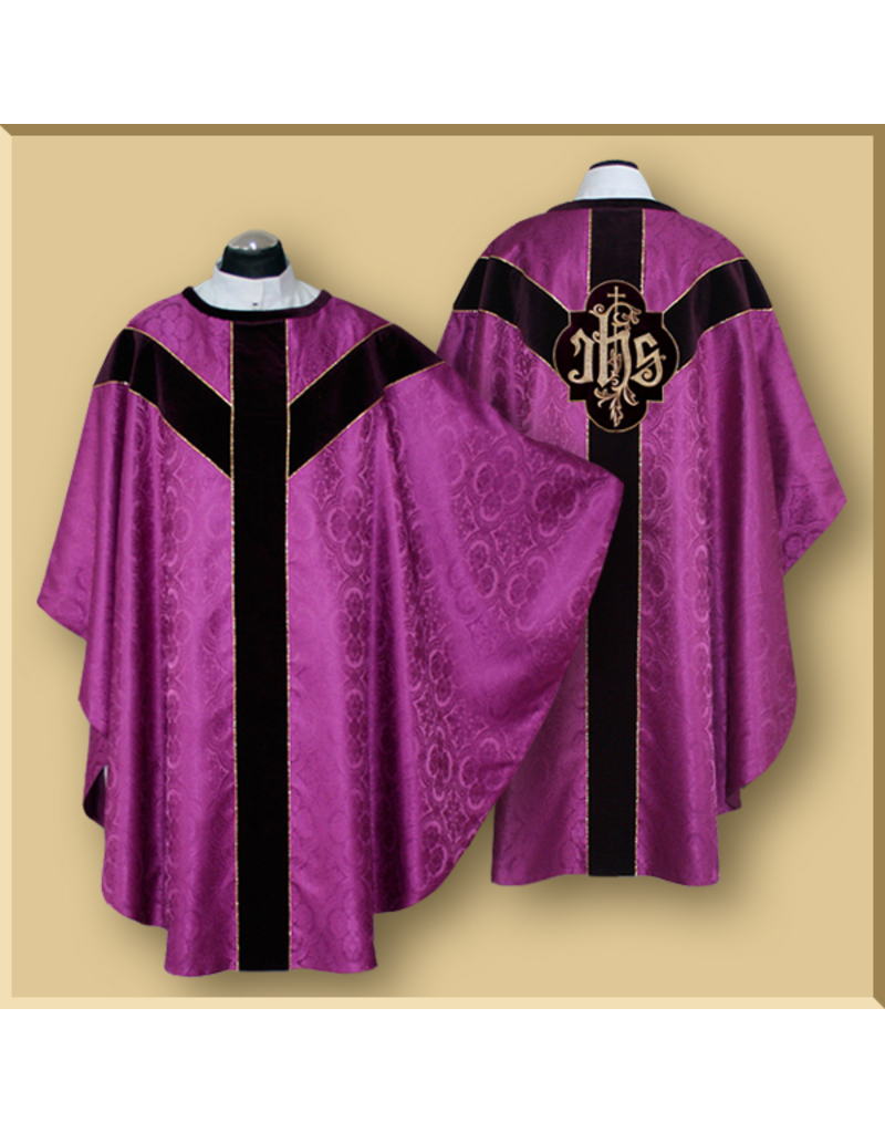 Splendor of the Father Semi-gothic Low Mass Set with Velvet Orphreys - Various Colors