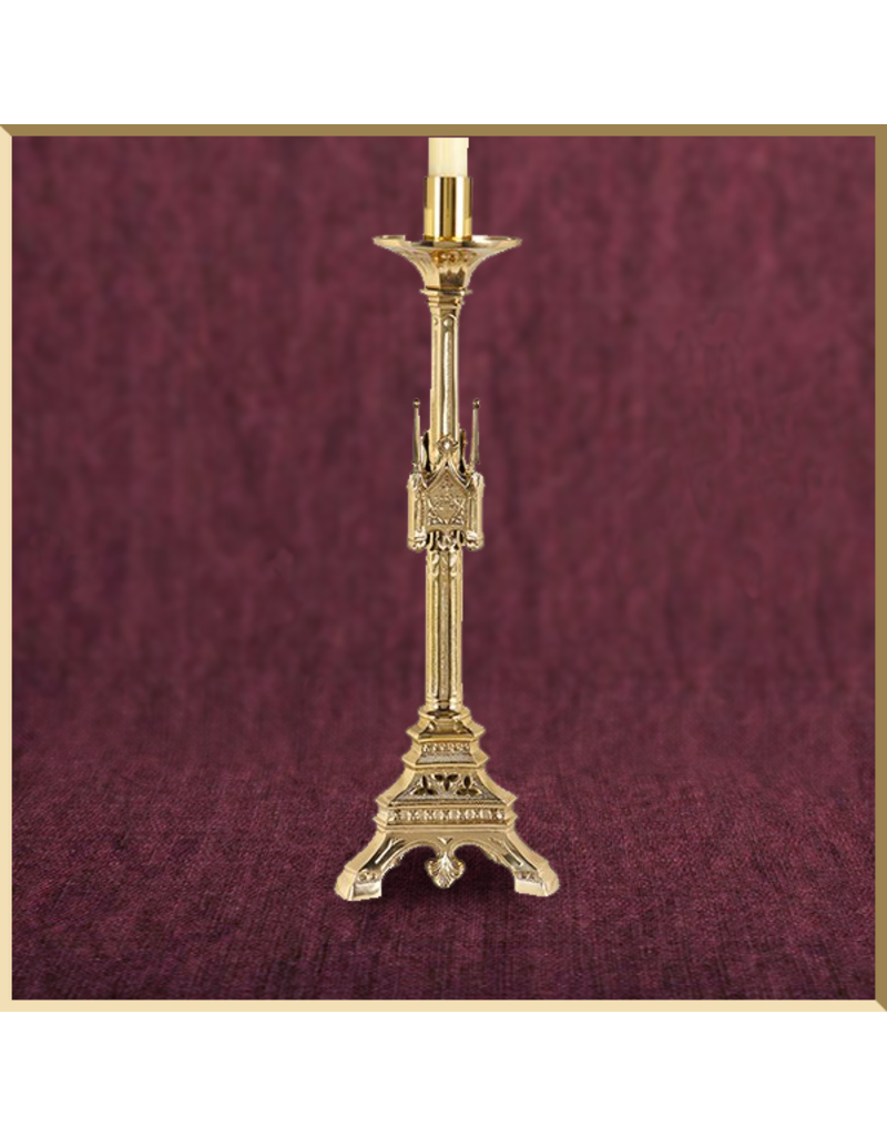 Sudbury Brass Versailles Tall Altar Candlestick - 24in