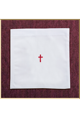 RJ Toomey Red Cross Linen Chalice Pall-12pk